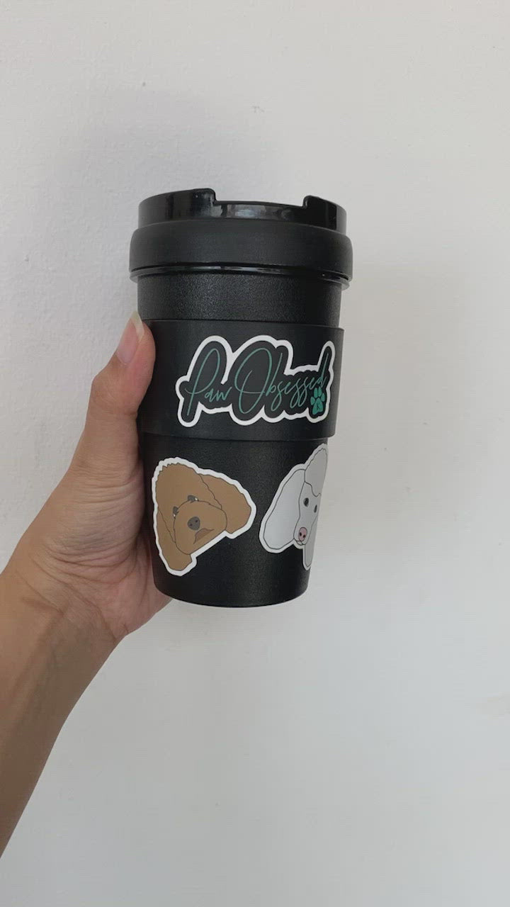 Apricot Poodle Waterproof Sticker