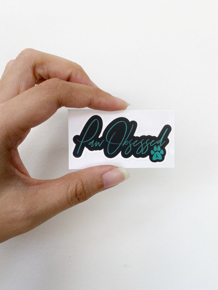 Paw Obsessed Waterproof Sticker